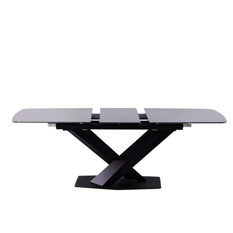 Dining table set luxury extendable ceramic living room furniture set luxury modern extendable dining table set