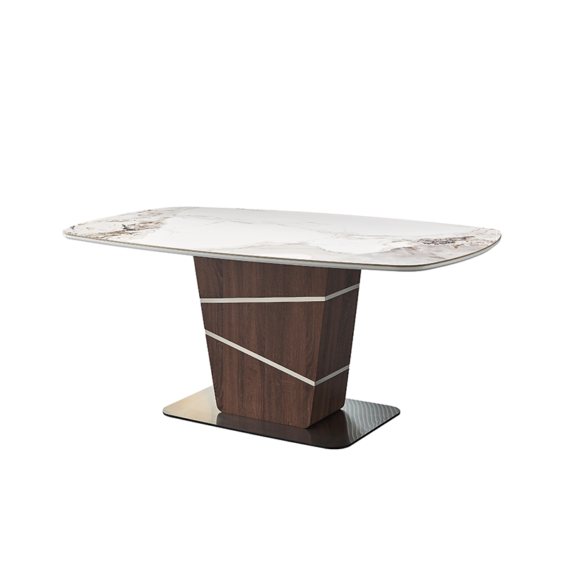 Modern home furniture room restaurant kitchen white folding wooden extendable dining table set with dinning chairs 6 chairs