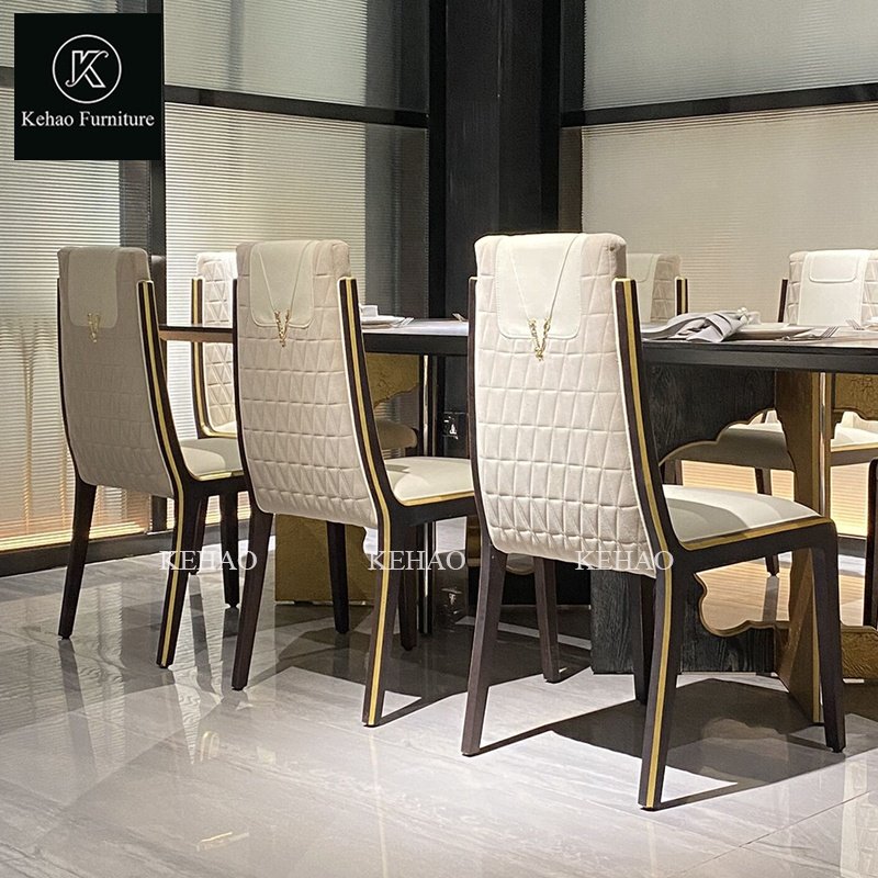 Luxury Natural Solid Wood Round Dining Table Chair Set Lazy Susan Wood Turntable 6 8 Dining Chairs Room Sets For House Furniture