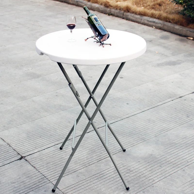 2.6 Foot Hot Sale High-Height Portable Plastic Folding Bar Tables for Outdoor Hotel Cocktail Bistro