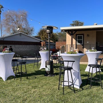 2.6 Foot Hot Sale High-Height Portable Plastic Folding Bar Tables for Outdoor Hotel Cocktail Bistro
