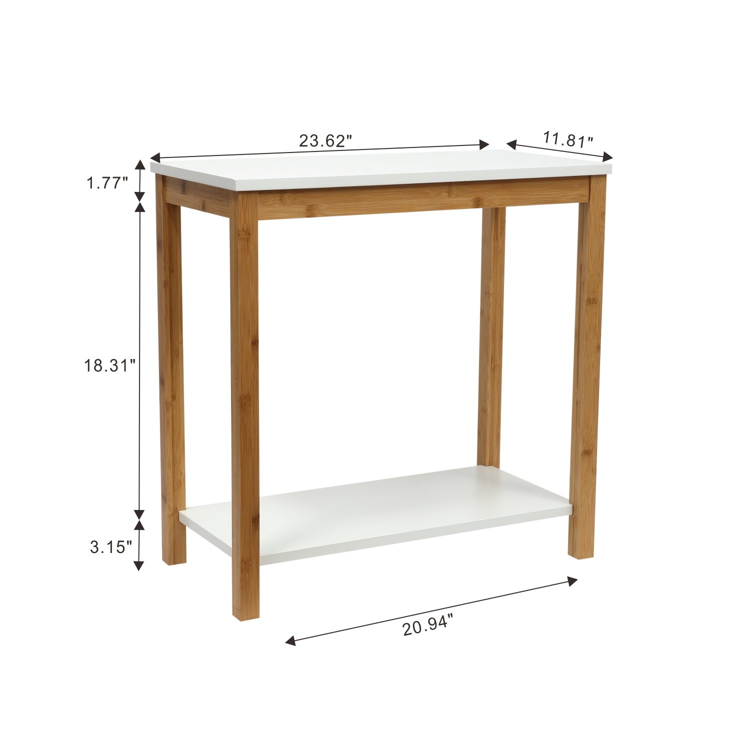 HOT SELL HOME FURNITURE NATURAL LONG SIZE BAMBOO SIDE TABLE