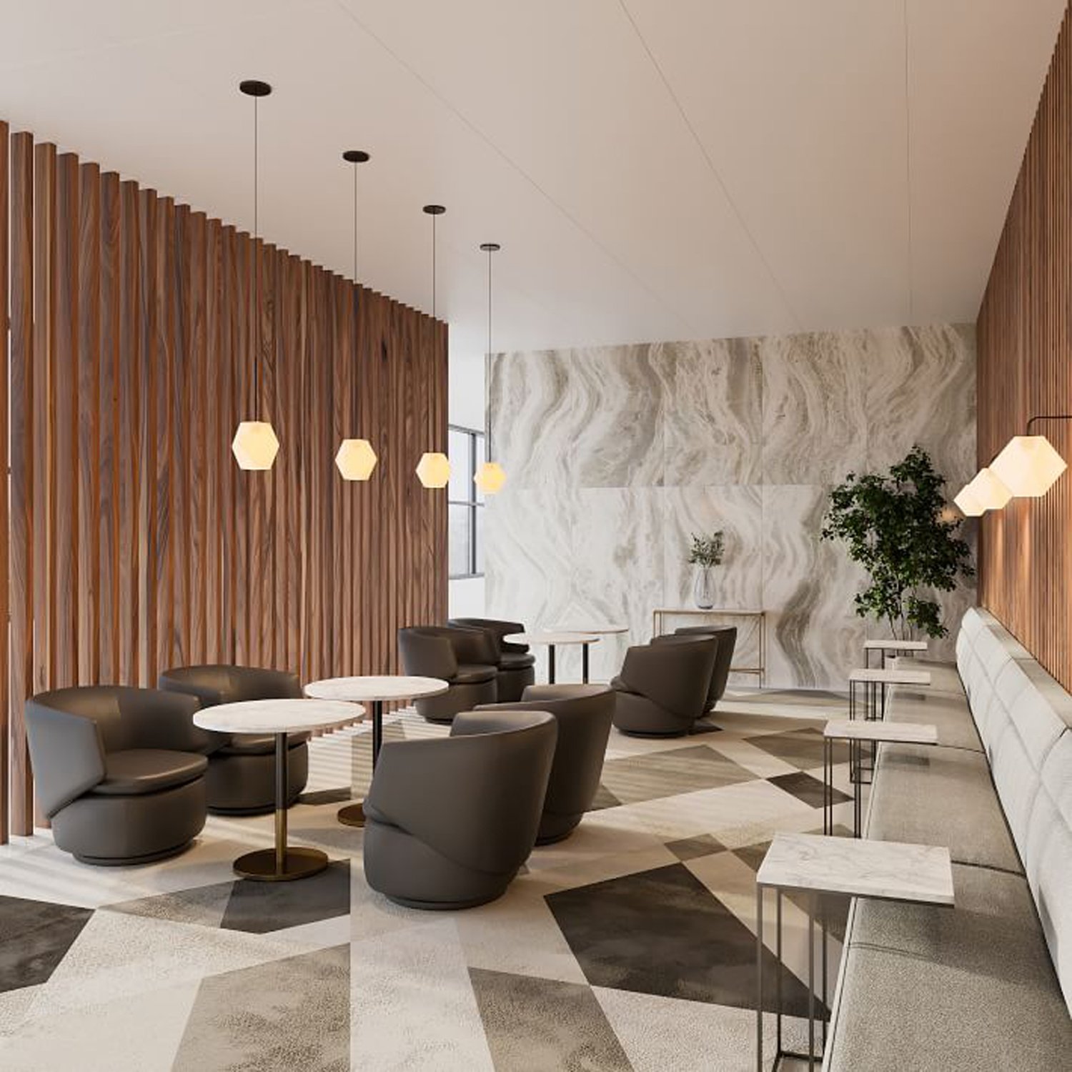 Modern Equipment Streamline C-Side Tables Hotel Restaurant Furniture Dining Wood Round Table Sofa Opation