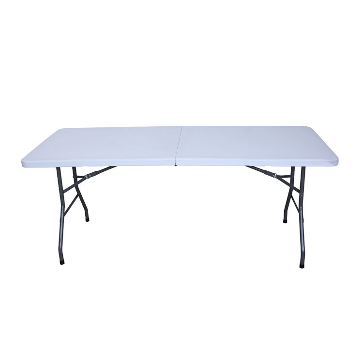 Portable Outdoor Garden 6ft 180cm 72inch Factory Portable Picnic Outdoor Plastic White Folding Table perfect