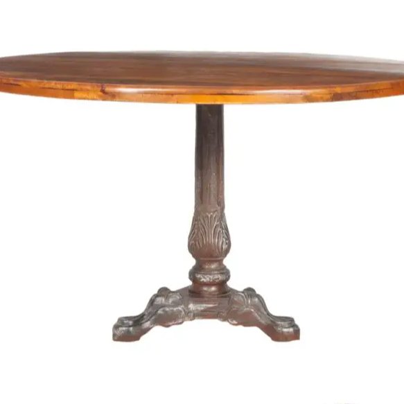 Eclectic Industrial-Style Restaurant Furniture Wood Cafe and Bar Tables Crank Dining Tables and Chairs