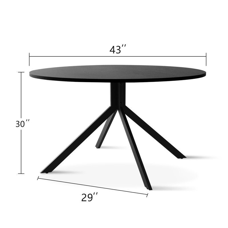 Modern 3-Legged Metal Side End Table for Living Room Sofa Bed for Dining Hotel Home Round Dining Table