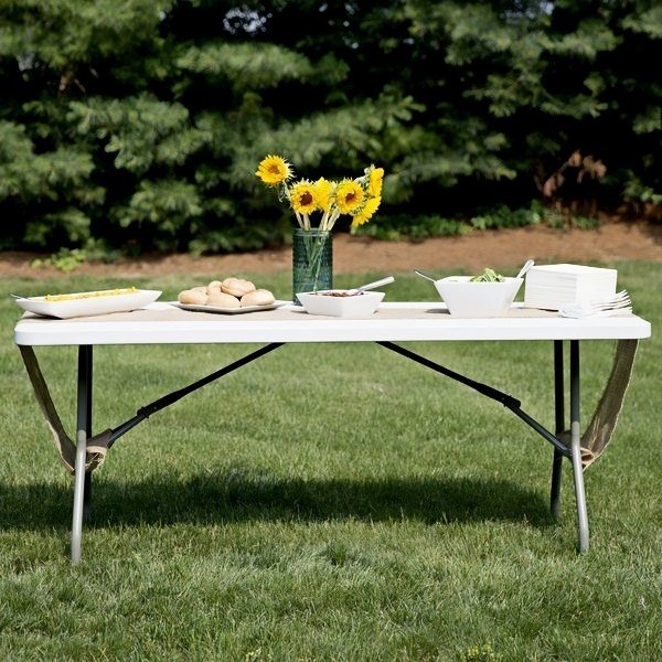 Cheap Factory Price Mesa plegable de plastico Square Plastic Folding Banquet rectangular Table For Wedding Events Party