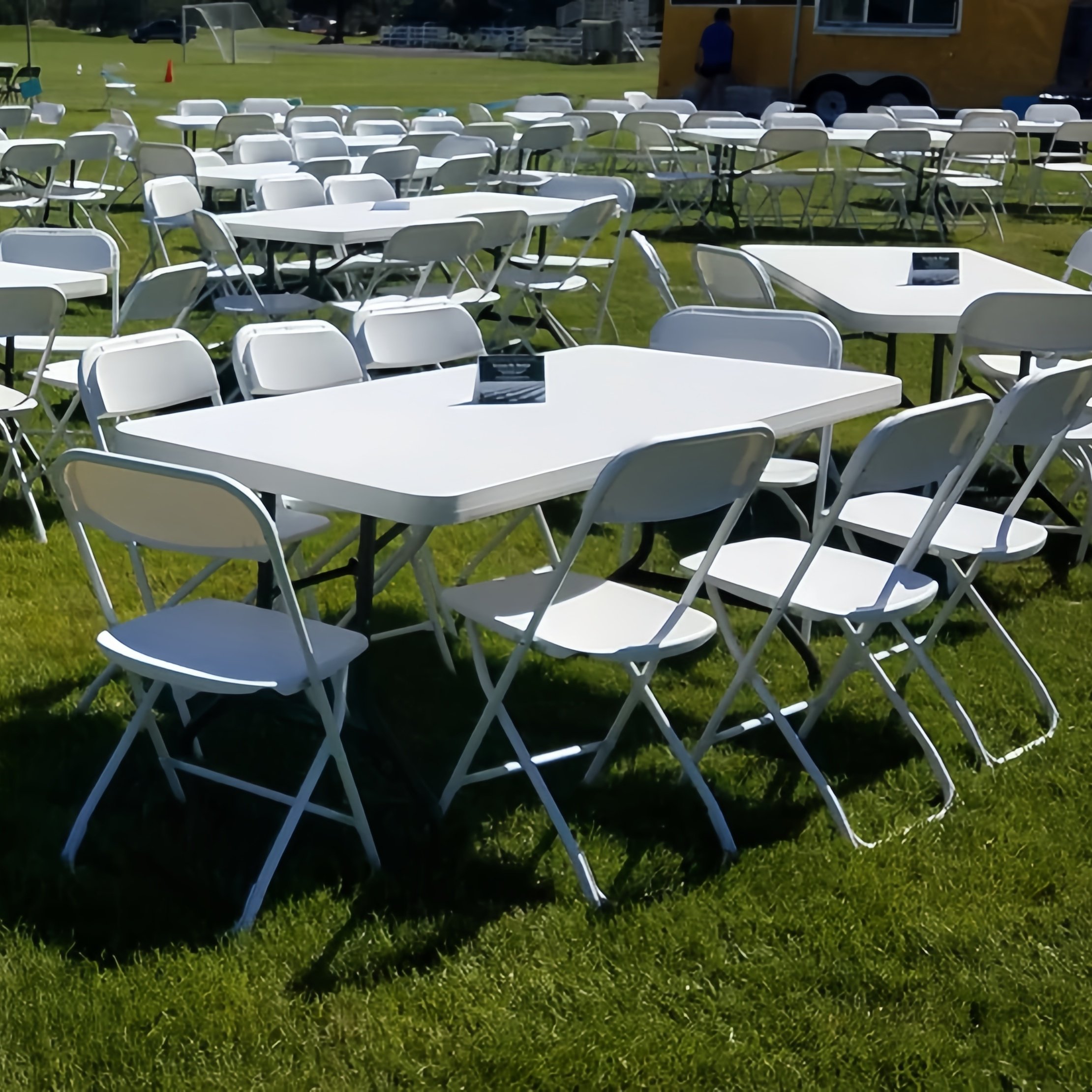 Cheap Factory Price Mesa plegable de plastico Square Plastic Folding Banquet rectangular Table For Wedding Events Party