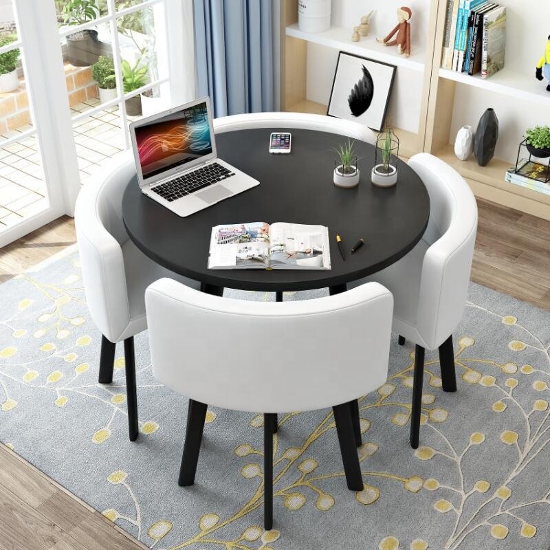 Office leisure negotiation table hotel reception table and chair combination milk tea coffee shop small round table