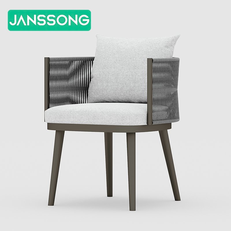 Garden Furniture Table Set Outdoor Rope Dining Chair Aluminum Patio Dining Set Hotel Outdoor Dining Set Garden Table And Chairs