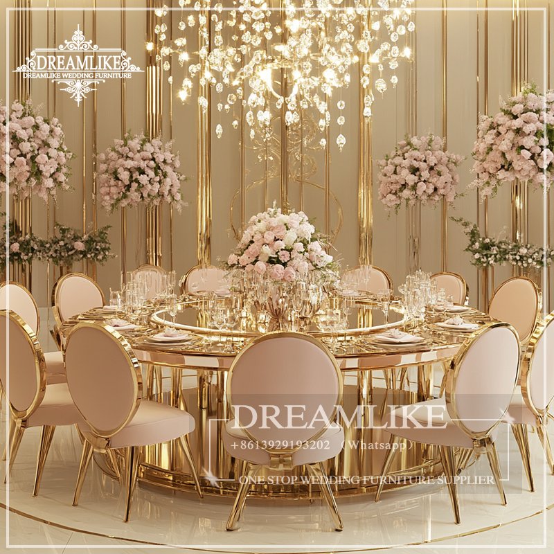 One-stop Shopping for Beautiful Styles Wedding Table Stylish Furniture for Parties and Events Stainless Steel Wedding Tables
