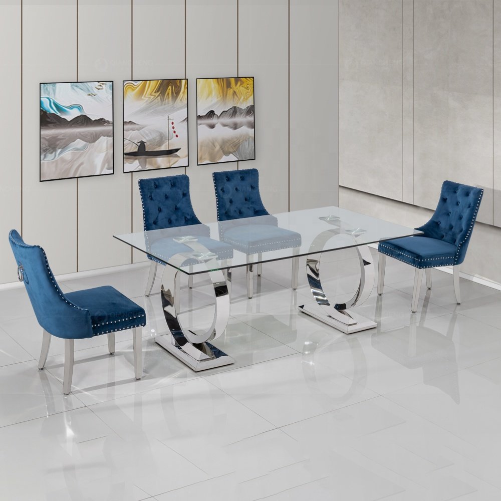 comedores modern french dinning set modern dining table sets 6 chair dining rectangle table with marble top dinning table chrome