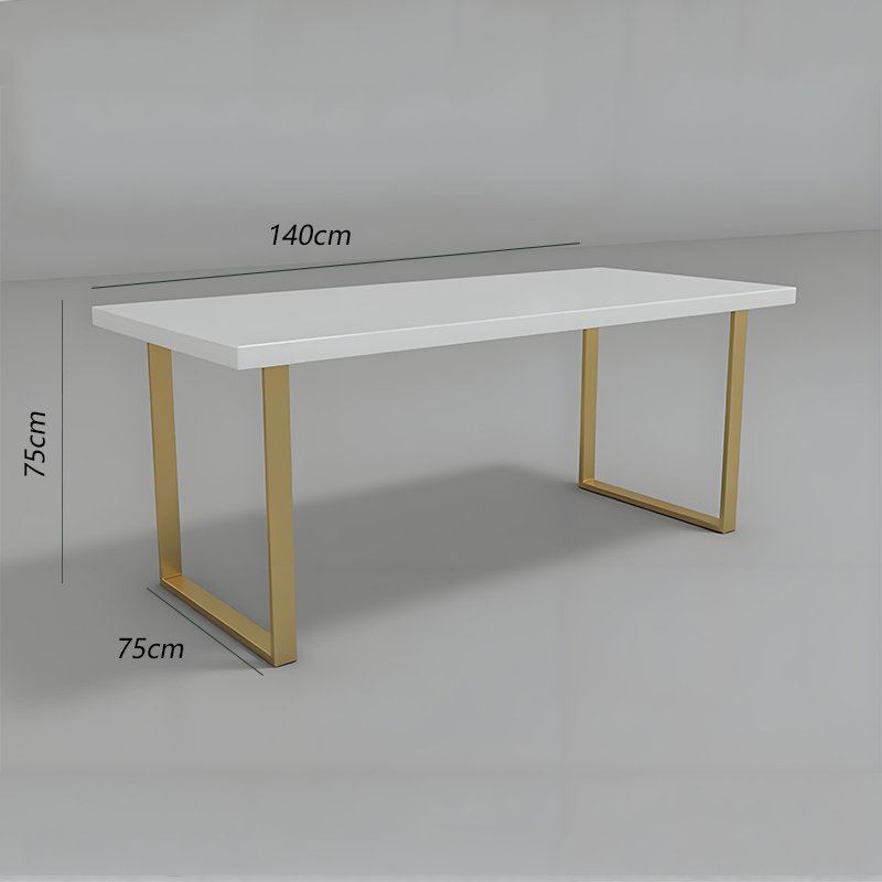 Wholesale Luxury Restaurant Metal Marble Tabletop Modern Simple Multi Person Dining Table