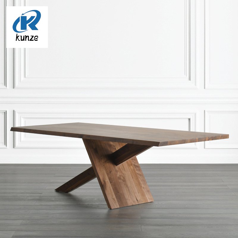 Factory Wholesale Dining Room Furniture Solid Full Stave Oak Wood Dining Table
