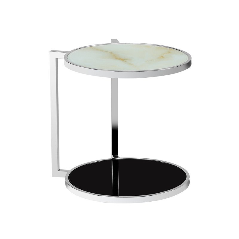 Factory Cheap Price Modern Home Small Clear Glass Top Round Sofa Side Coffee Table