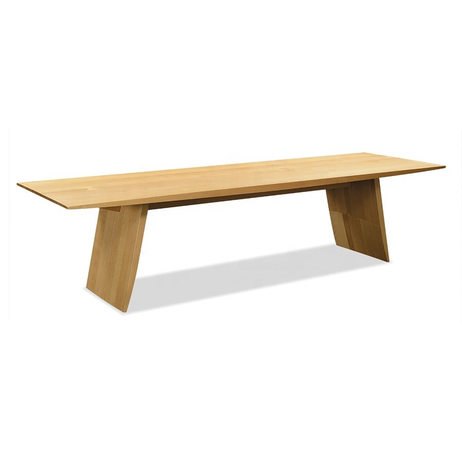 Factory Wholesale Custom Wood Dining Table Dining Room Furniture and Office Furniture Wood Slab Restaurant Tables