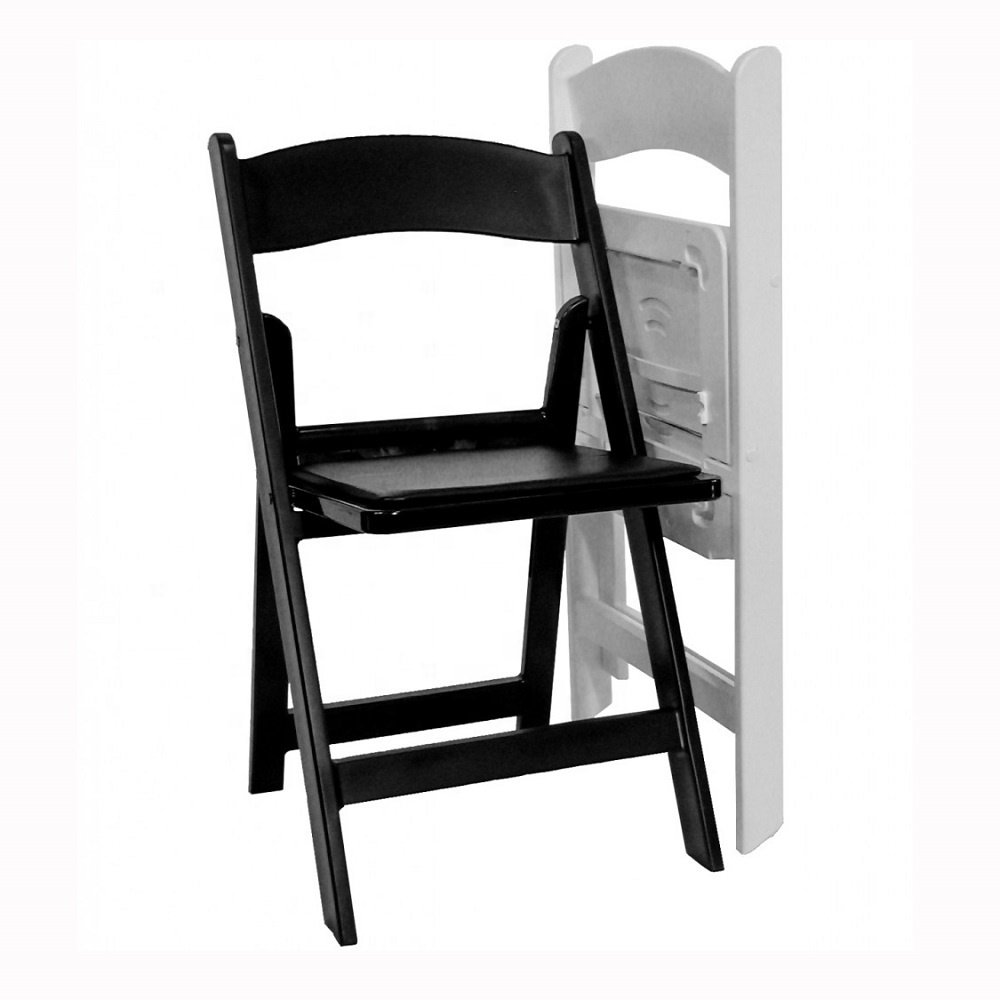 Modern White Folding Wedding Chair for Outdoor Garden party events and Home for Dining Room and Hotel Plastic Foldable Furniture