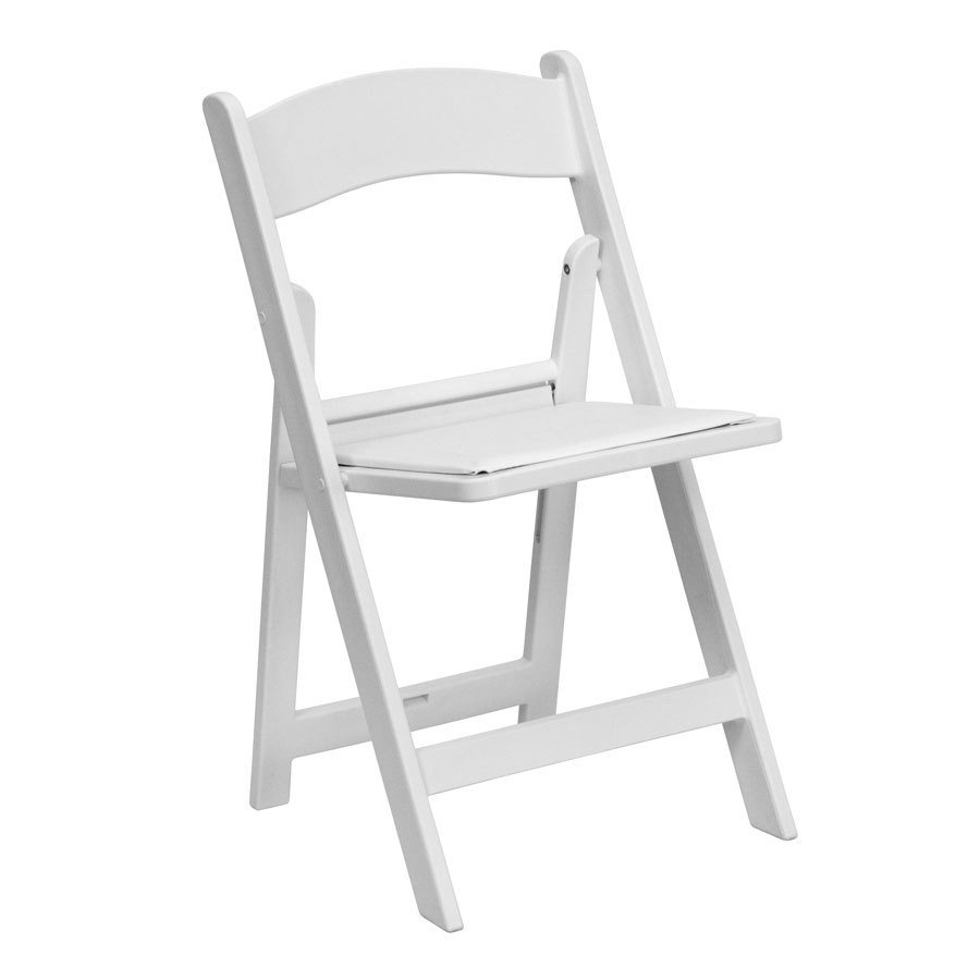 Modern White Folding Wedding Chair for Outdoor Garden party events and Home for Dining Room and Hotel Plastic Foldable Furniture