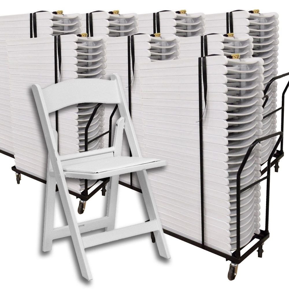 Modern White Folding Wedding Chair for Outdoor Garden party events and Home for Dining Room and Hotel Plastic Foldable Furniture