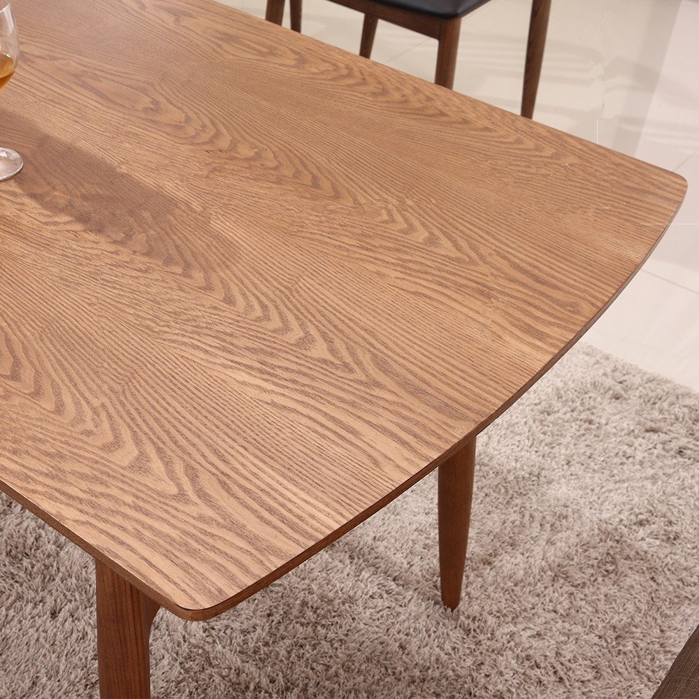 European nordic style dining room set modern solid wood dining table 6 seater