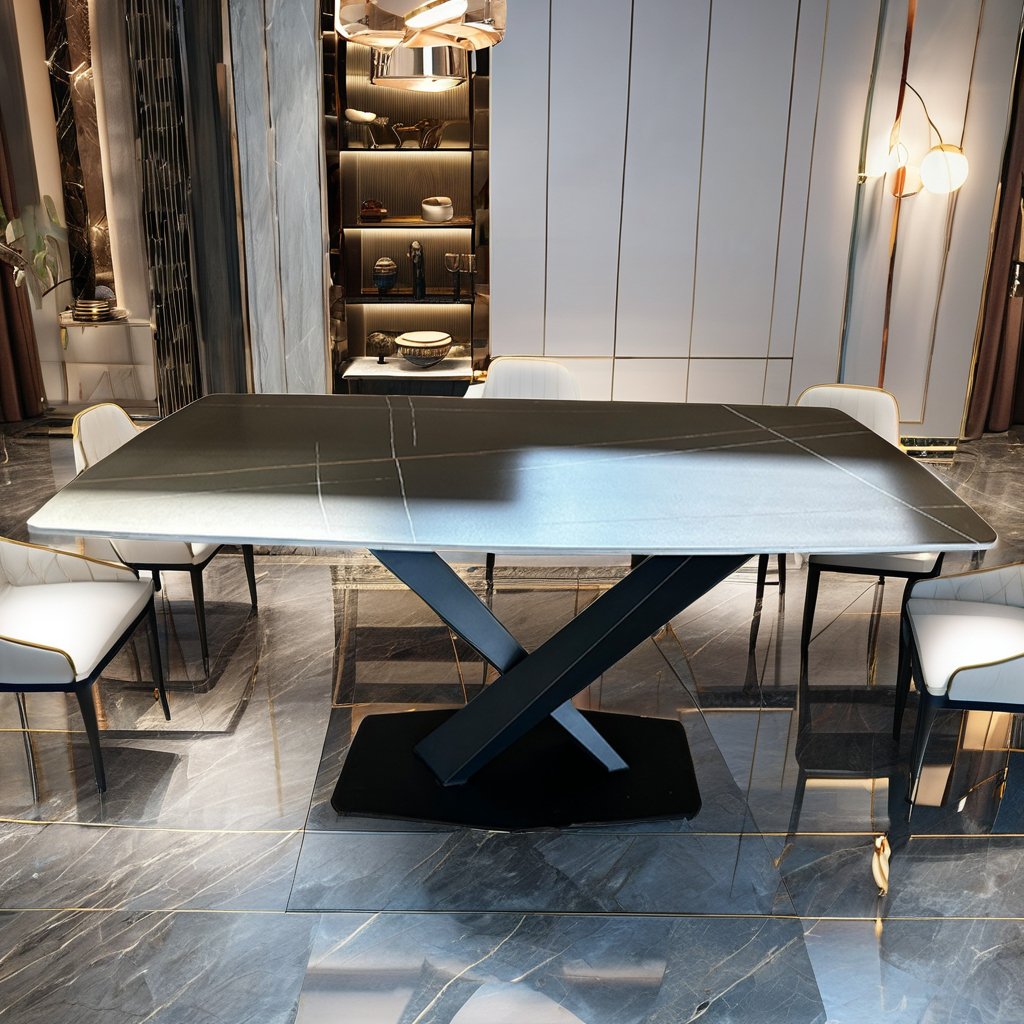 Marble Luxury Set Living Room Table Hotel Europe Style Elegant Table Factory Direct Sales Decorative Ceramic Table