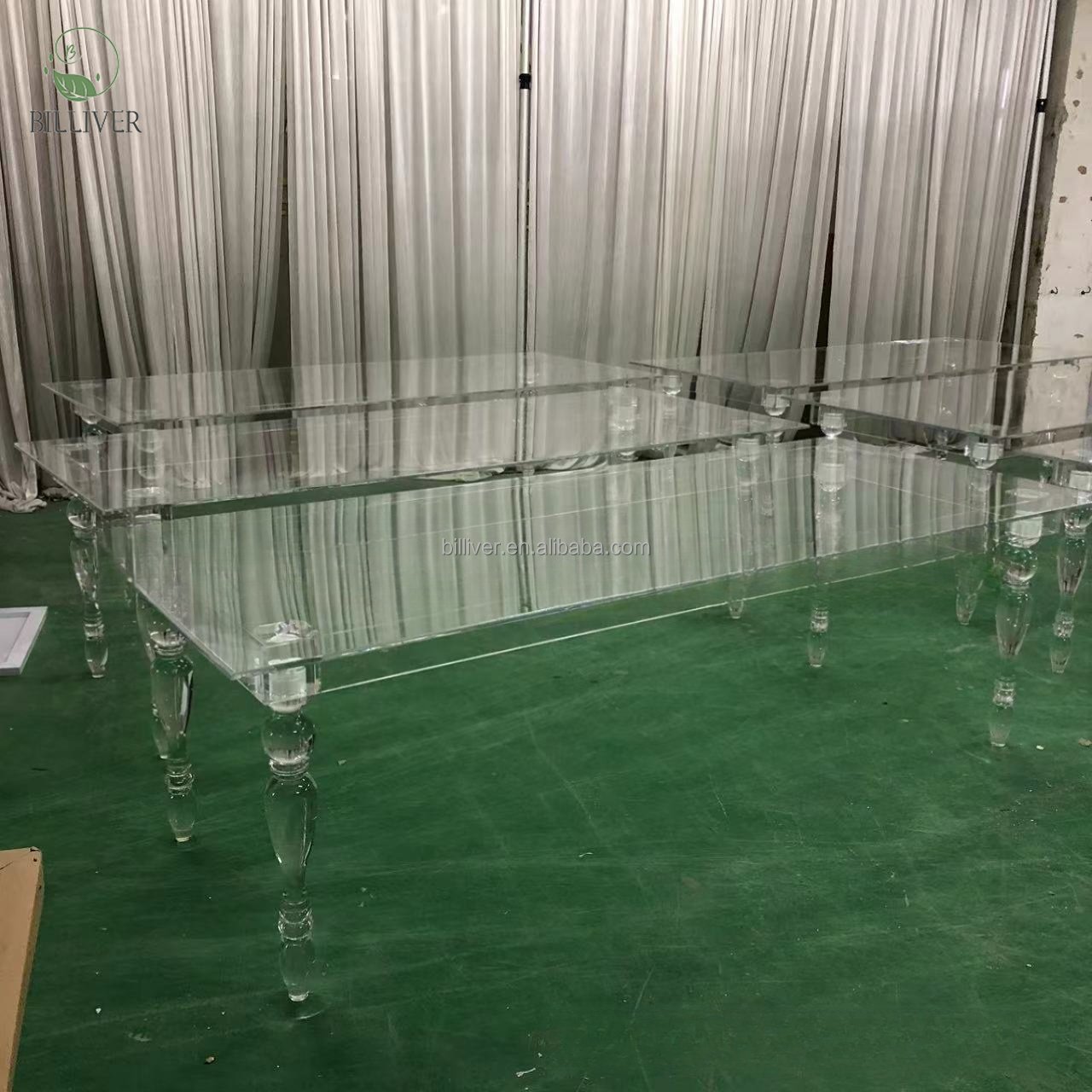Dining Table Luxury Lucite Dining Table Clear Acrylic Legs Dinner Table Home Furniture Dining Rooms Modern