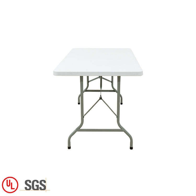 Wholesale hot selling white rectangular folding tables modern dining hotel folding table for party