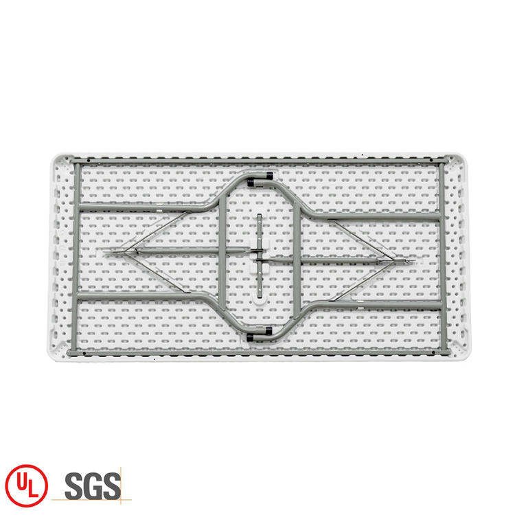 Wholesale hot selling white rectangular folding tables modern dining hotel folding table for party