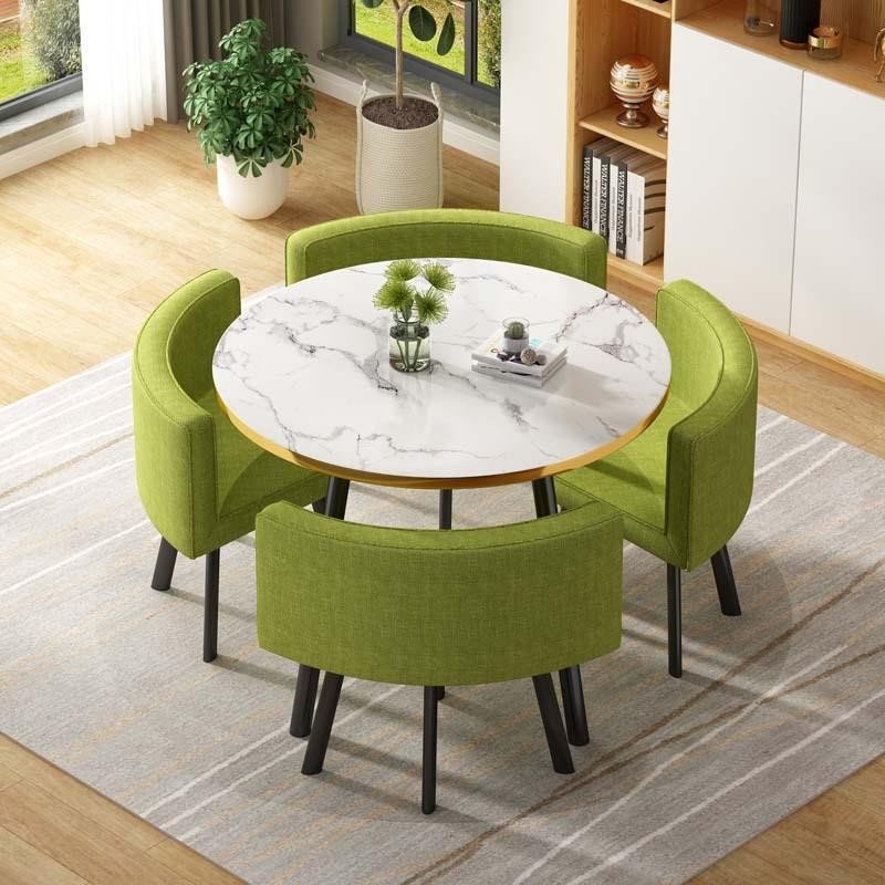 Luxury Modern Hotel Restaurant Wedding Dining Room Furniture Marble Dining Table Set Dining Tables