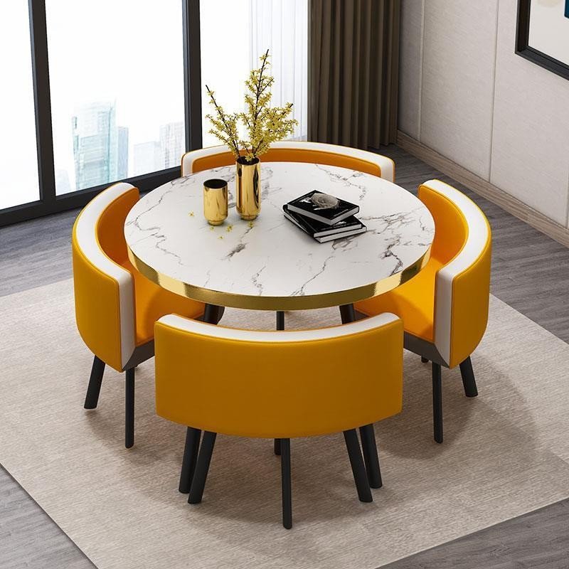Luxury Modern Hotel Restaurant Wedding Dining Room Furniture Marble Dining Table Set Dining Tables
