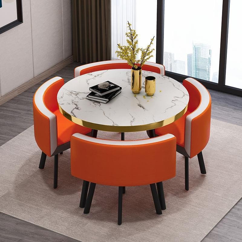 Luxury Modern Hotel Restaurant Wedding Dining Room Furniture Marble Dining Table Set Dining Tables