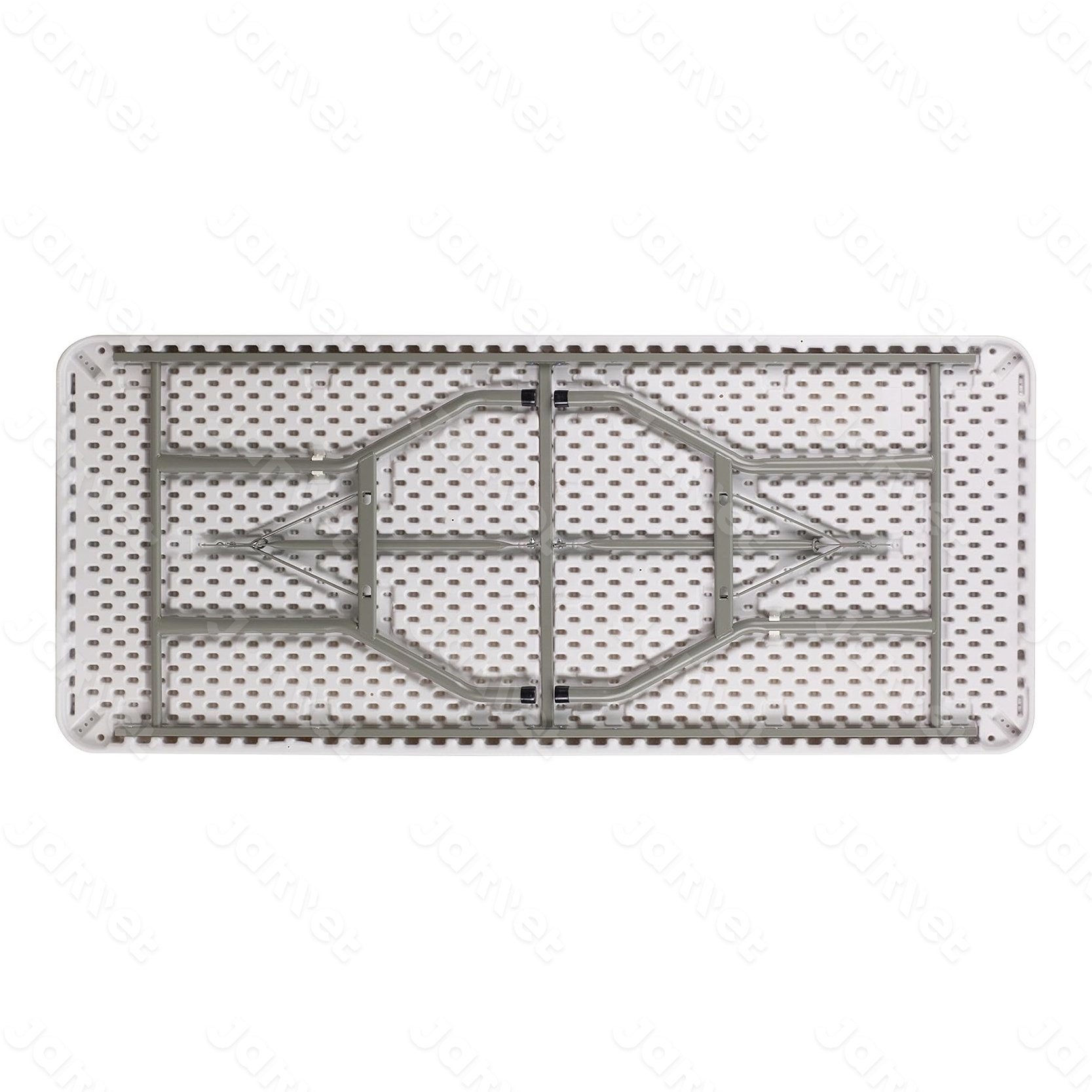 8ft Portable Plastic Indoor and Outdoor Event Dining 8ft Rectangular Folding Table Restaurant