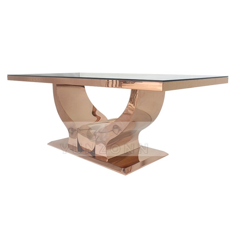 Modern Luxury Dining Room Furniture Elegant Home Dining Table in Metal for Restaurant Living Room or Outdoor Use for Hotels