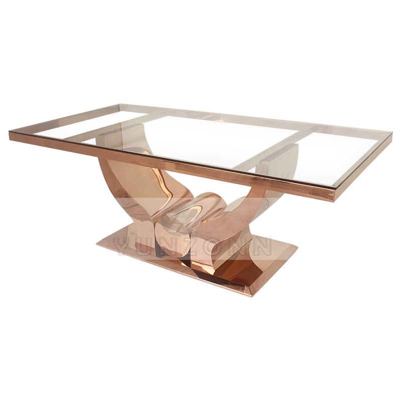 Modern Luxury Dining Room Furniture Elegant Home Dining Table in Metal for Restaurant Living Room or Outdoor Use for Hotels