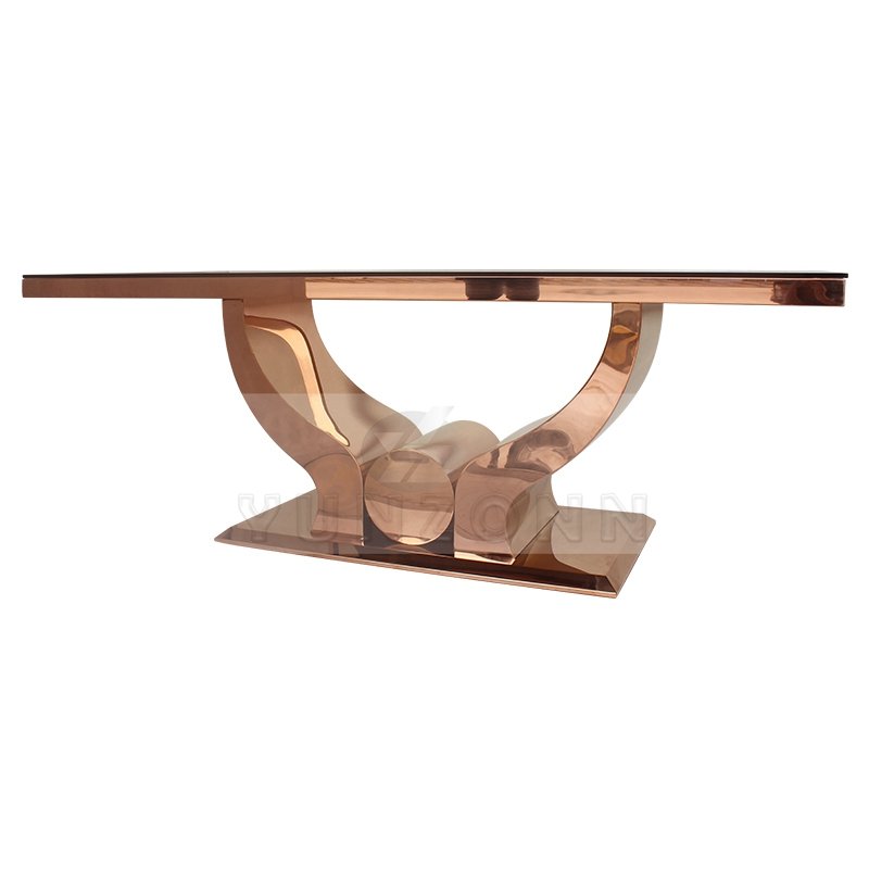 Modern Luxury Dining Room Furniture Elegant Home Dining Table in Metal for Restaurant Living Room or Outdoor Use for Hotels