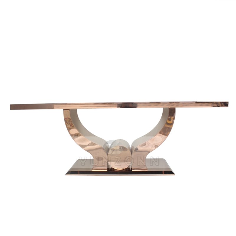 Modern Luxury Dining Room Furniture Elegant Home Dining Table in Metal for Restaurant Living Room or Outdoor Use for Hotels