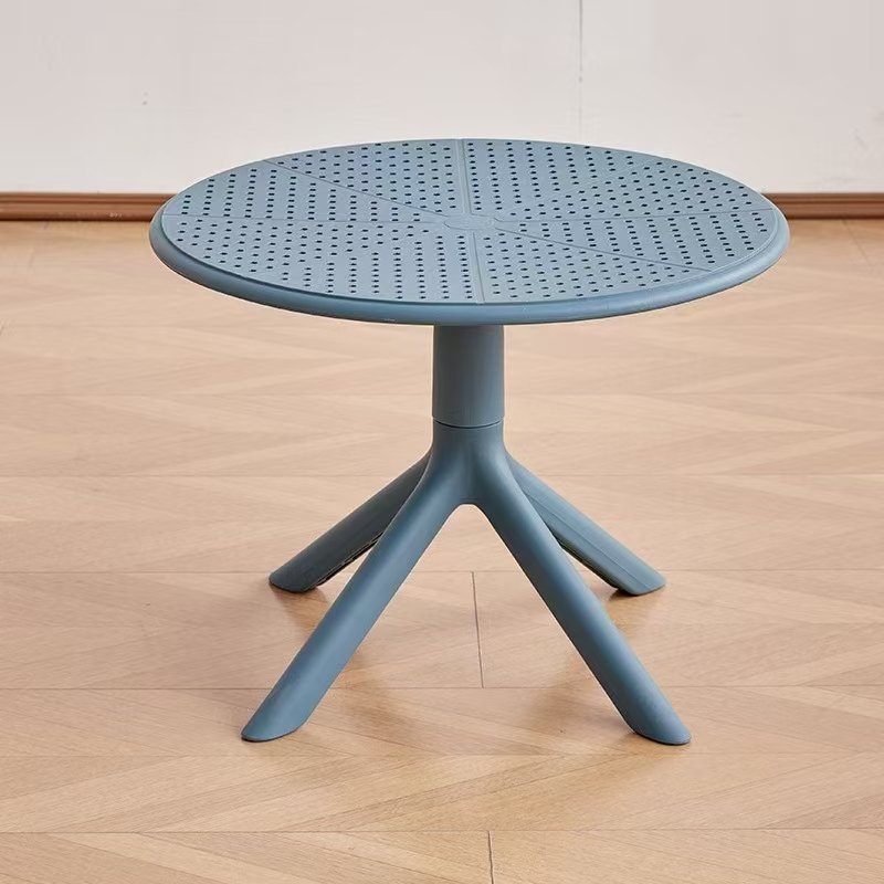 Simple Small round Design restaurant home dining room pp table plastic coffee table