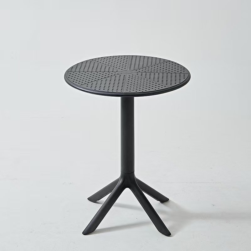 Simple Small round Design restaurant home dining room pp table plastic coffee table