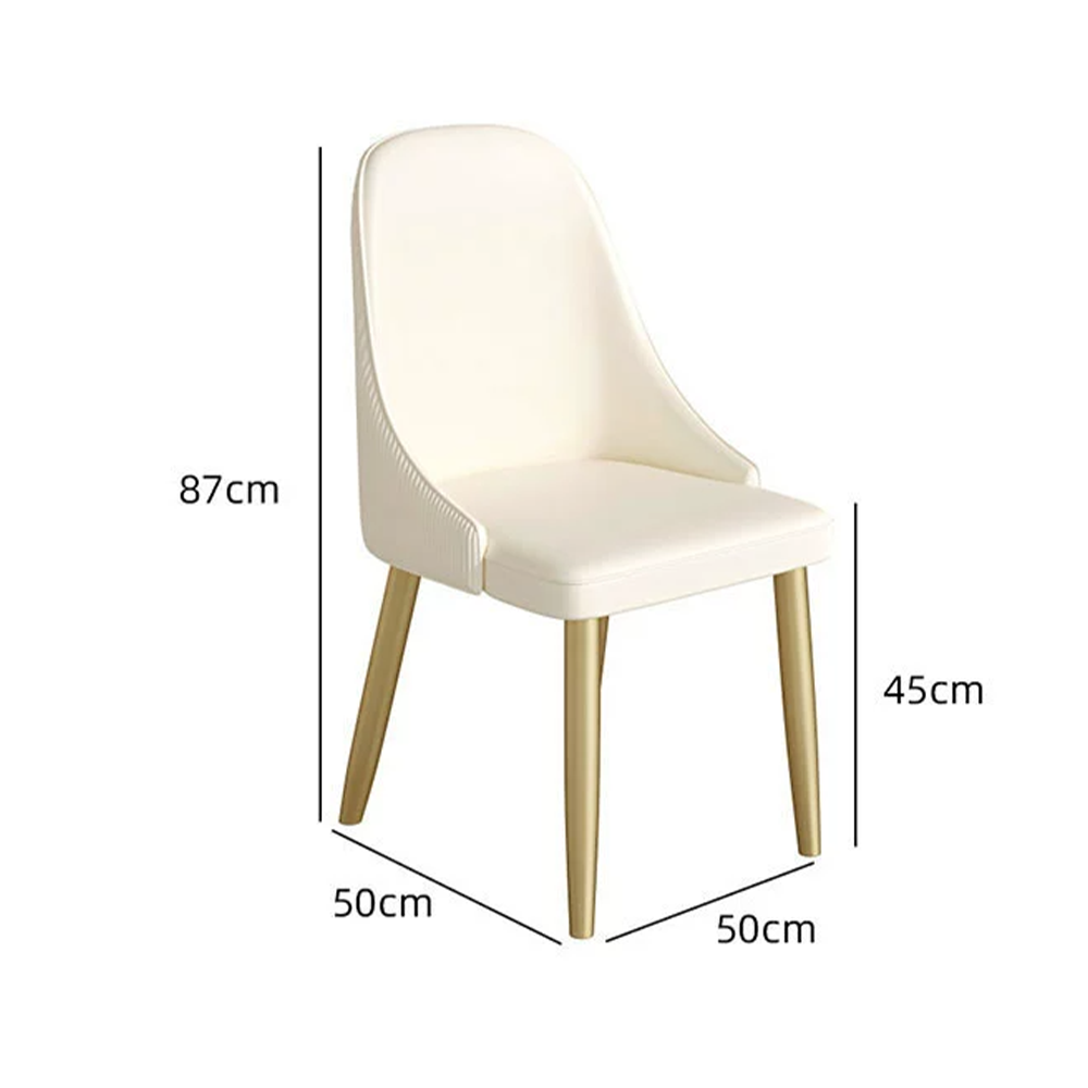 New Modern luxury Home Furniture Dinning Room Set 4 6 Seater Microfiber Leather Round White Marble Dining Table For Restaurant