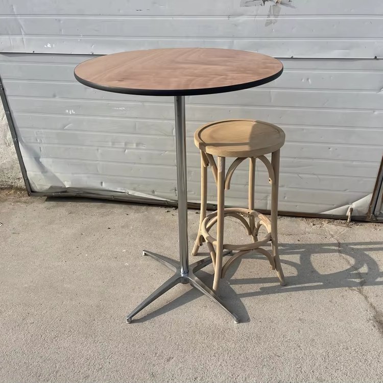 Wedding Event Banquet 2.5 Foot 30 inch Round Plywood Cocktail Table