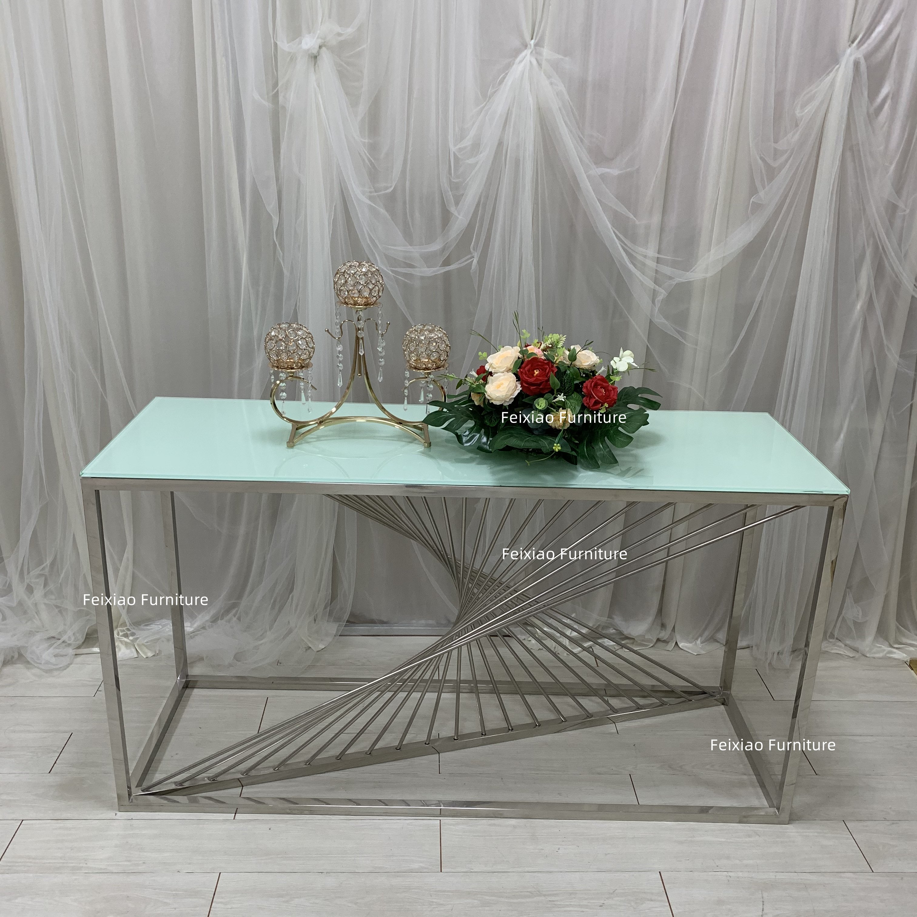 Hot Sales Dining Table Stainless Steel Cake Stand Dessert Stand For Events