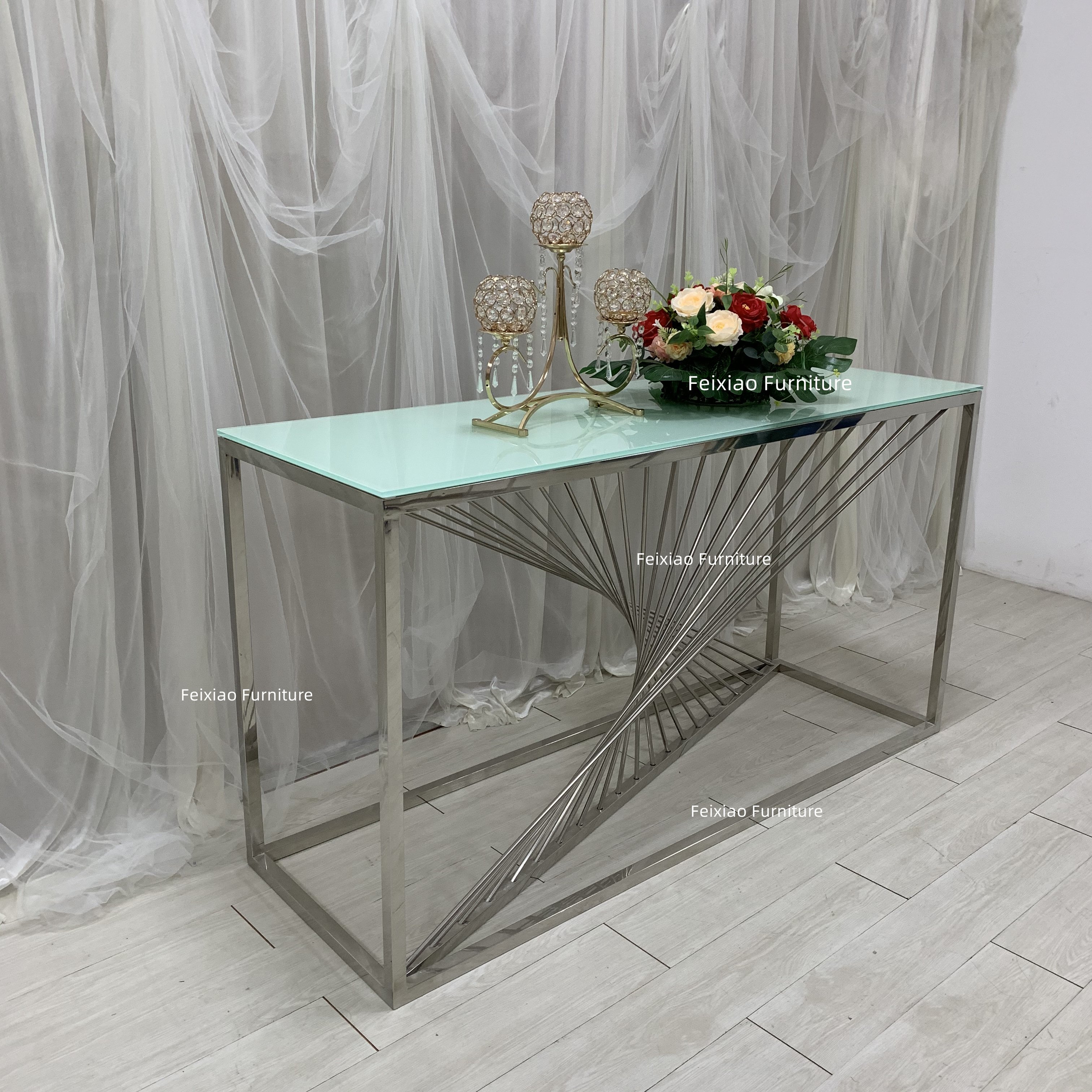 Hot Sales Dining Table Stainless Steel Cake Stand Dessert Stand For Events