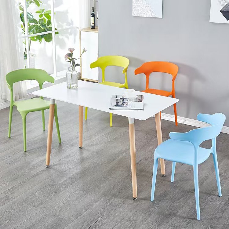Wooden Rectangular Table Nordic Modern Dining Table Negotiating Table for Living Room Office Apartment Use