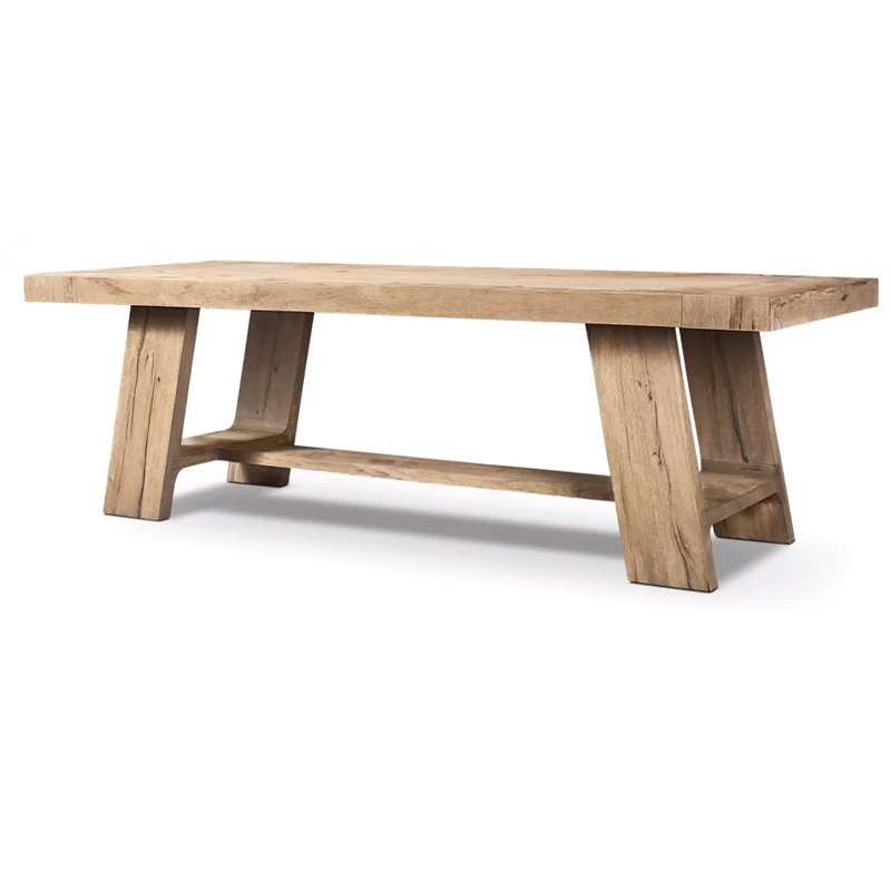 Modern Solid Oak Wood Dining Table Set 6 Seater Wooden Dining Table Wooden Table