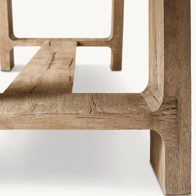 Modern Solid Oak Wood Dining Table Set 6 Seater Wooden Dining Table Wooden Table