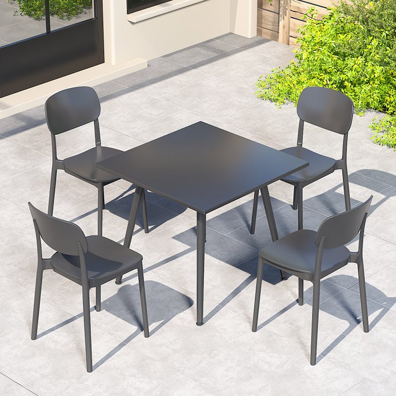 Portable Home Garden Furniture Small Outdoor Table and Chairs for Patio Balcony Display Leisure