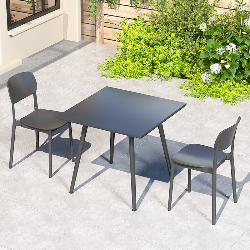 Portable Home Garden Furniture Small Outdoor Table and Chairs for Patio Balcony Display Leisure