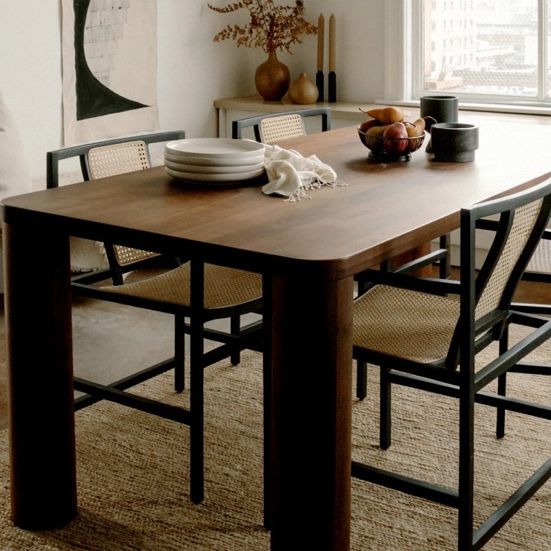 MOREDESIGN Live Edge Modern Factory Price Wooden Kitchen Furniture Solid Walnut Wood Slab Restaurant Dining Table Top