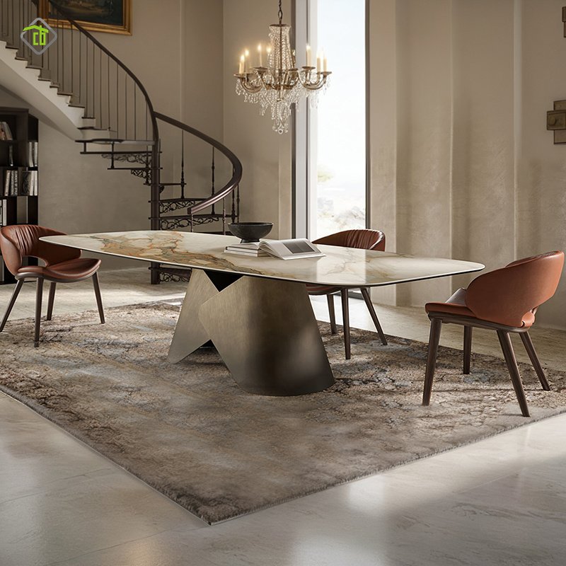 Professional Manufacturer Quality Wholesale Wholesale light luxury marble dining table and chairs Multi-functional dining table