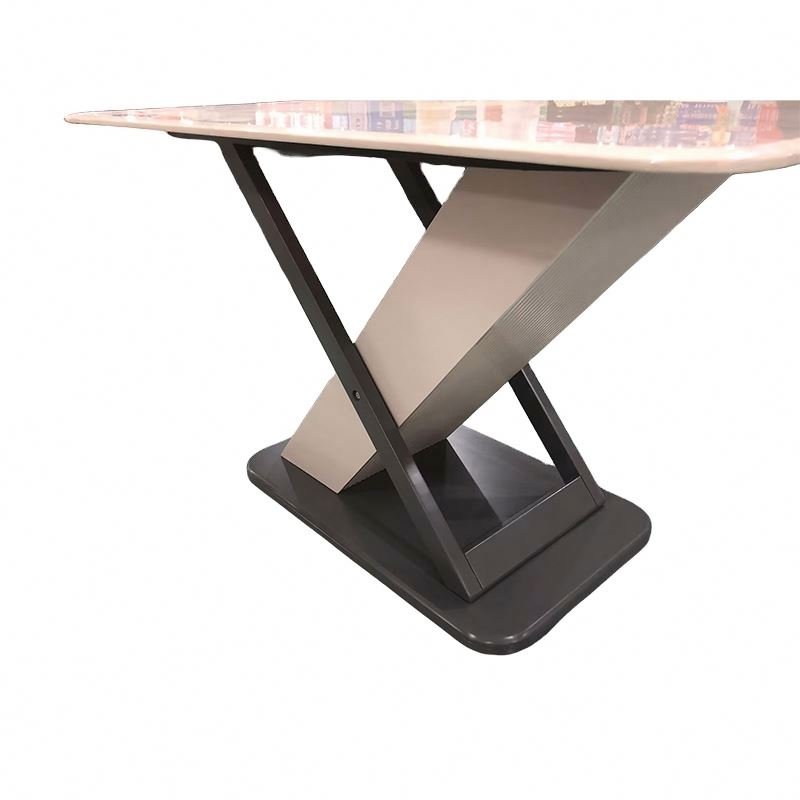 Luxury Custom Modern Design Rectangle Marble Top 4 Seater 6 Seater Dining Table Sets Dining Tables Dining Room Furniture
